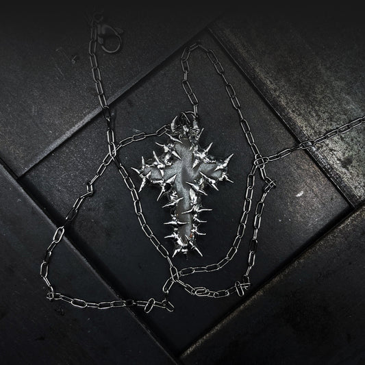 White Cross Necklace