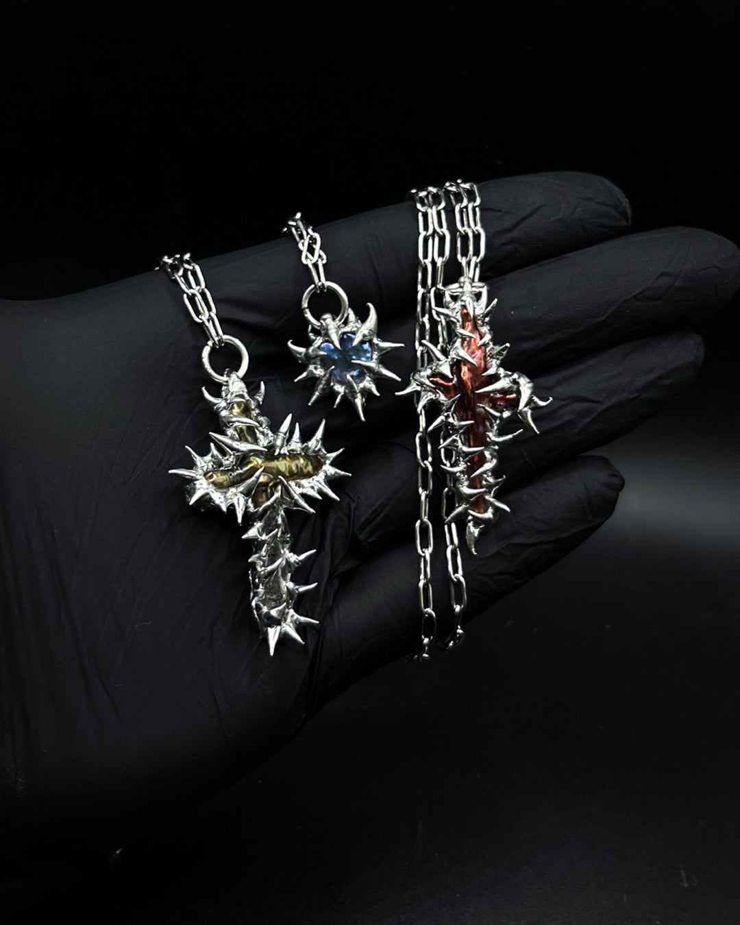 Lava Cross Necklace