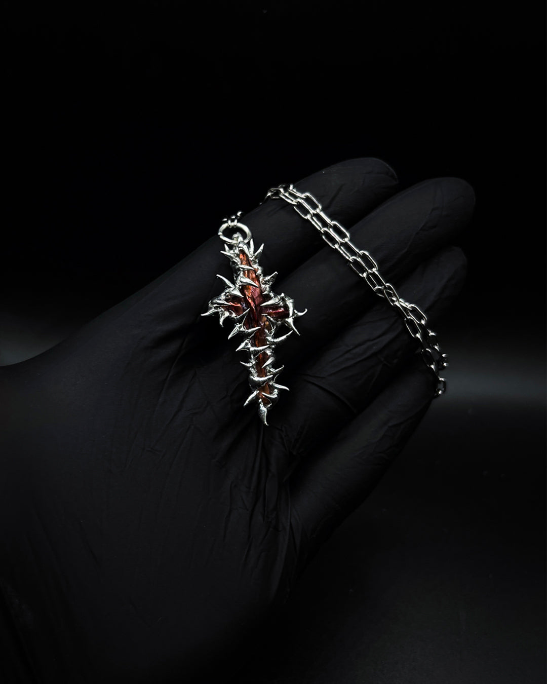 Lava Cross Necklace